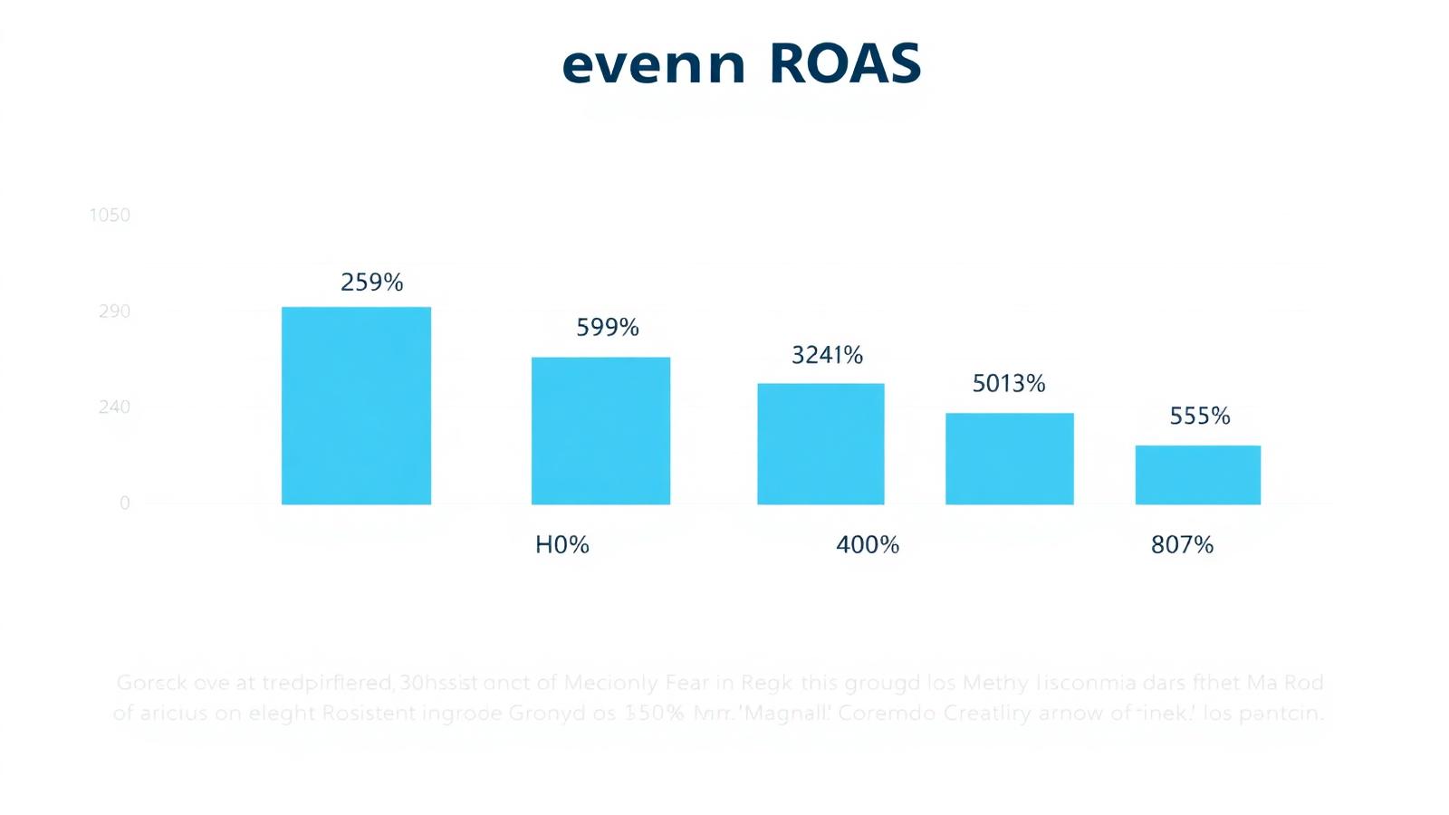 Break-even ROAS chart across different gross margins