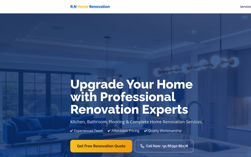RN Home Renovation — Home renovation services built by a PMAcademy student