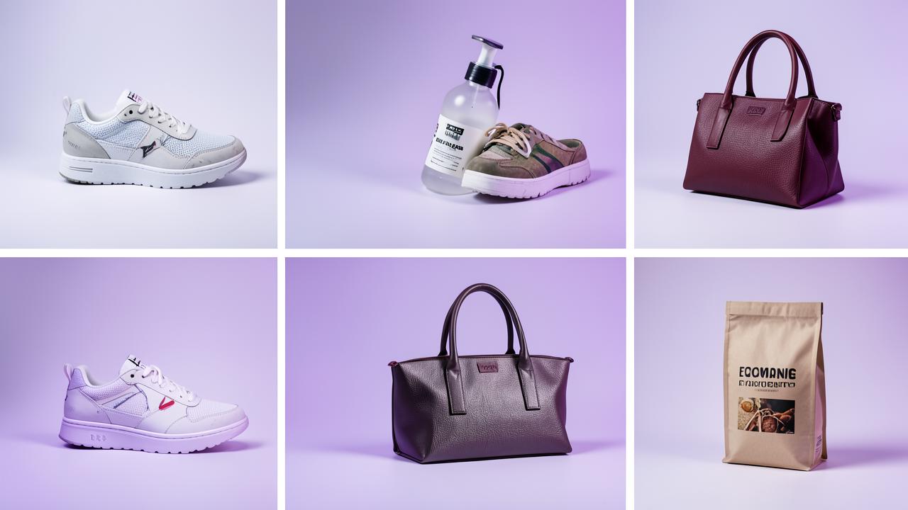 AI-generated e-commerce product photography examples