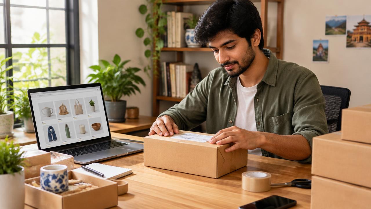 Dropshipping in India (2026): A Complete Beginner's Guide — Is It Legal, Profitable and How to Start — illustrated cover