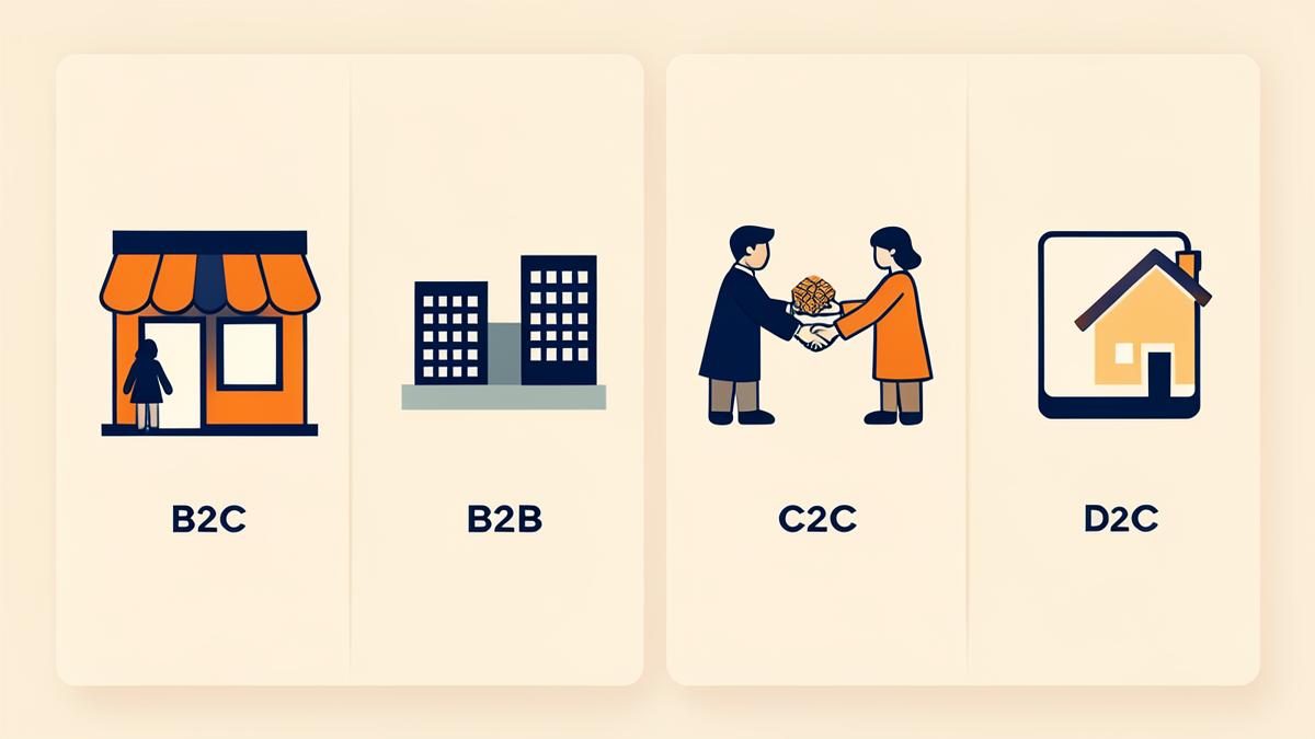 Types of e-commerce — B2C, B2B, C2C and D2C