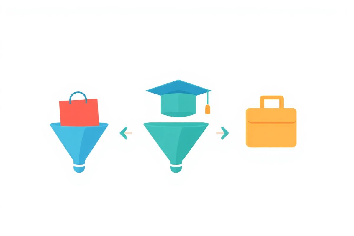 Sales funnel examples for ecommerce, online courses and B2B services