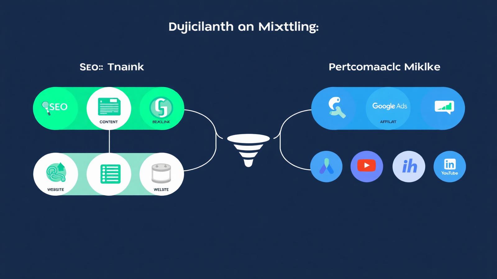 SEO and performance marketing channels — organic vs paid